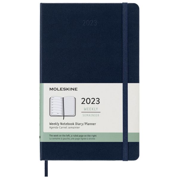 Ежедневник Moleskine CLASSIC WKNT А5 датированный 72 л в линейку синий сапфир